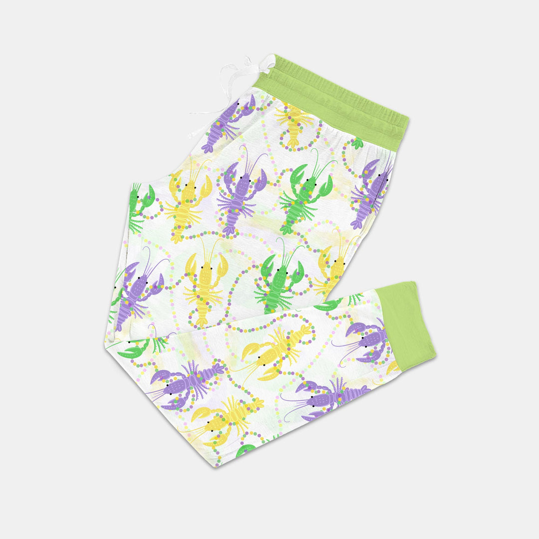 Mardi Gras Crawfish Family Matching Women Pajama Set
