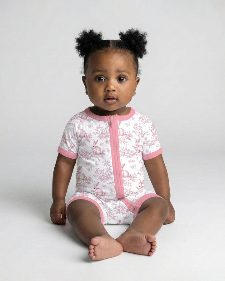 Easter Chinoiserie Toile de Jouy Shorty Zippy