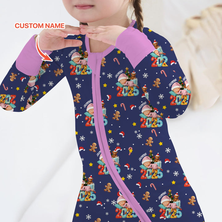 Gerippte Babykleidung mit individuellem Foto - Weich &amp; Skizzenhaft