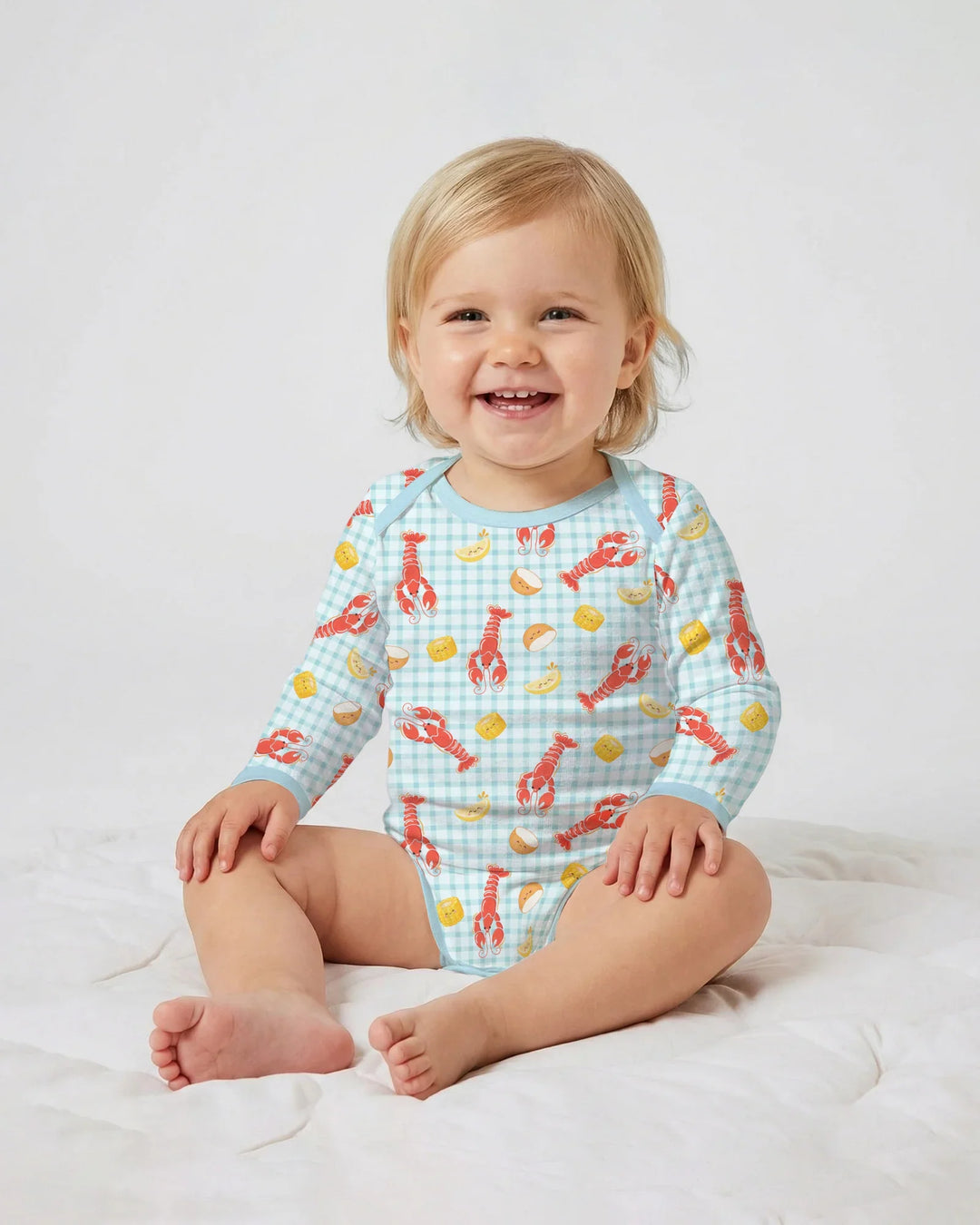 Gerippte Babykleidung mit individuellem Foto - Weich &amp; Skizzenhaft