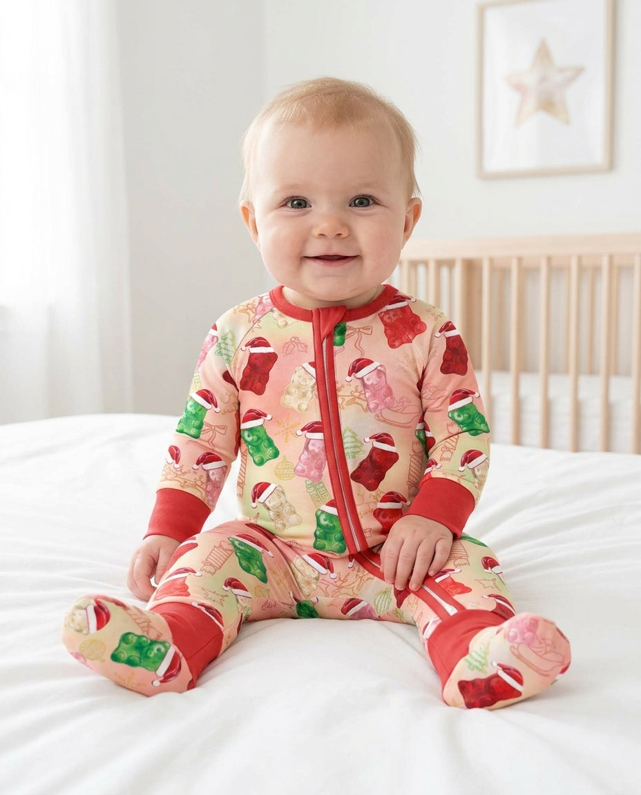 Gummy Bear Santa Christmas Bamboo Convertible Zippy
