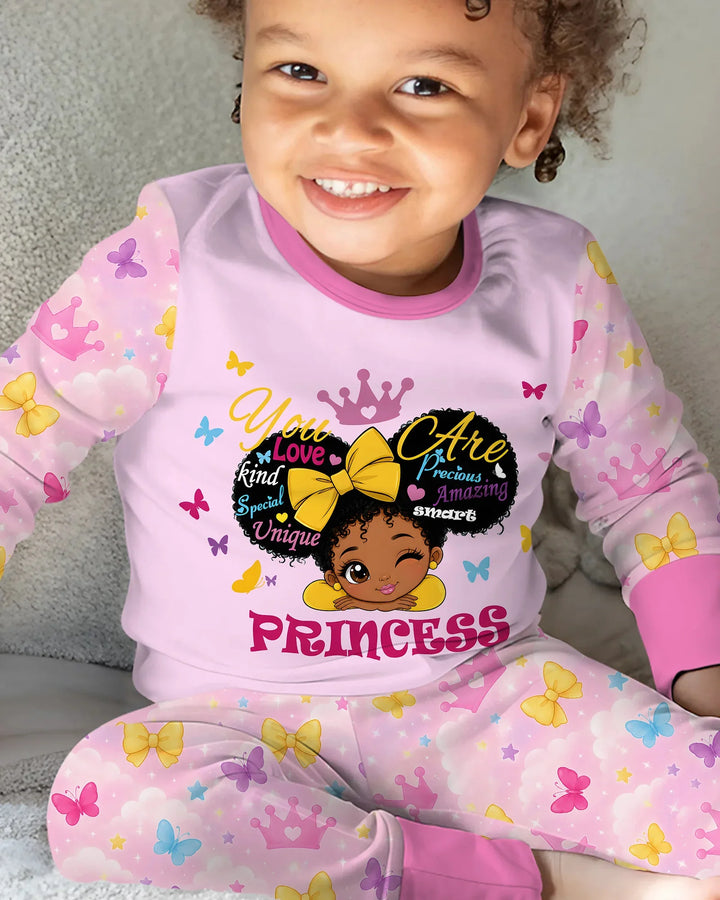 Afro Princess You Are Beautiful Bamboo Two Piece Long Sleeve Pajama Set