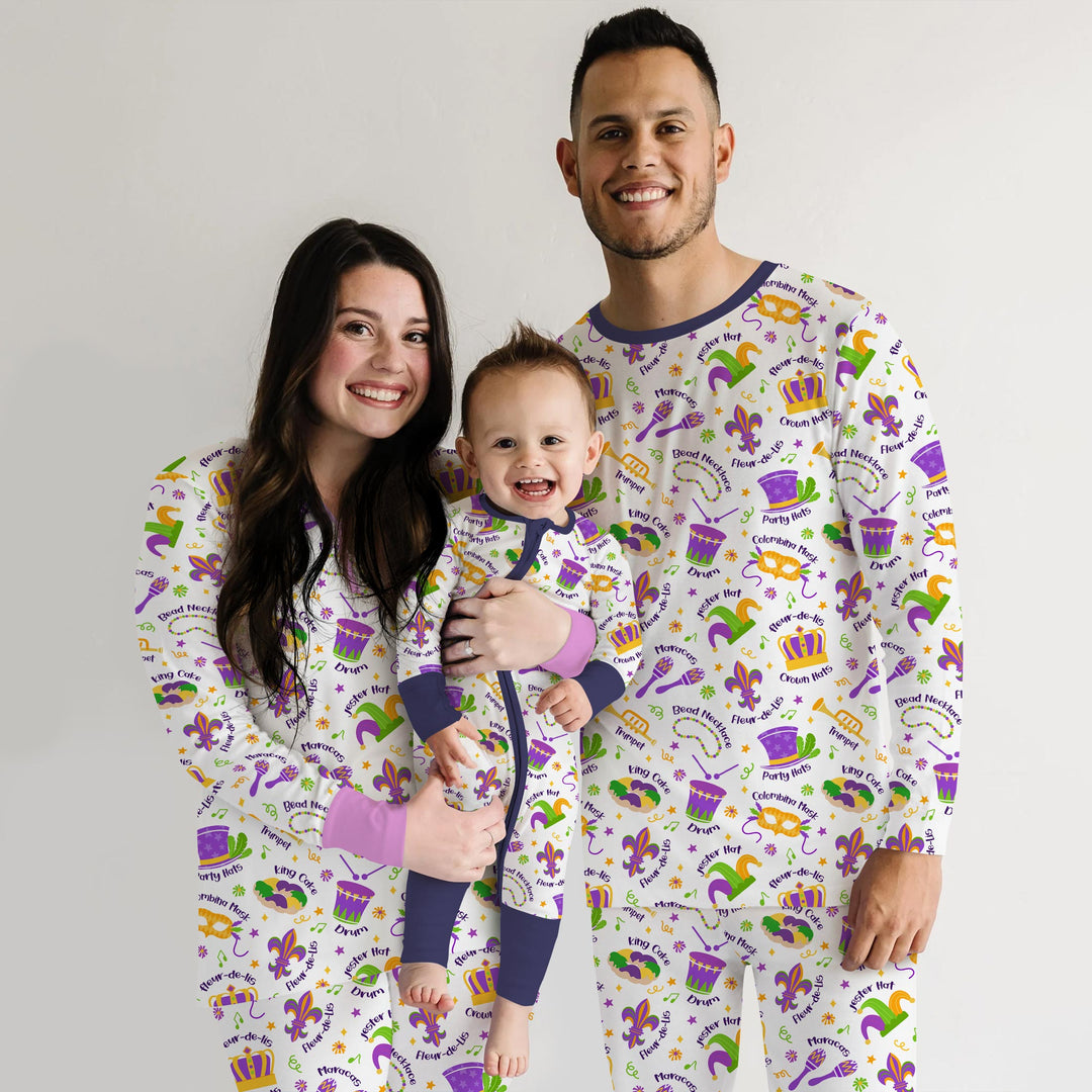 Mardi Gras Family Matching Convertible Zippy