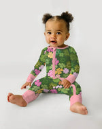 Lucky 4 Leaf Clover Bamboo Convertible Zippy