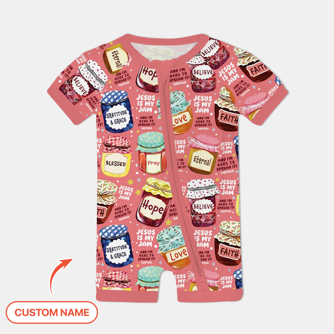 Jesus Is My Jam Custom Name Shorty Zippy