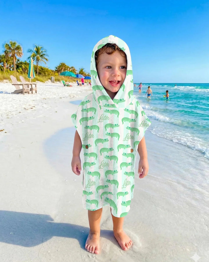 Poncho de natación de bambú Later Gator