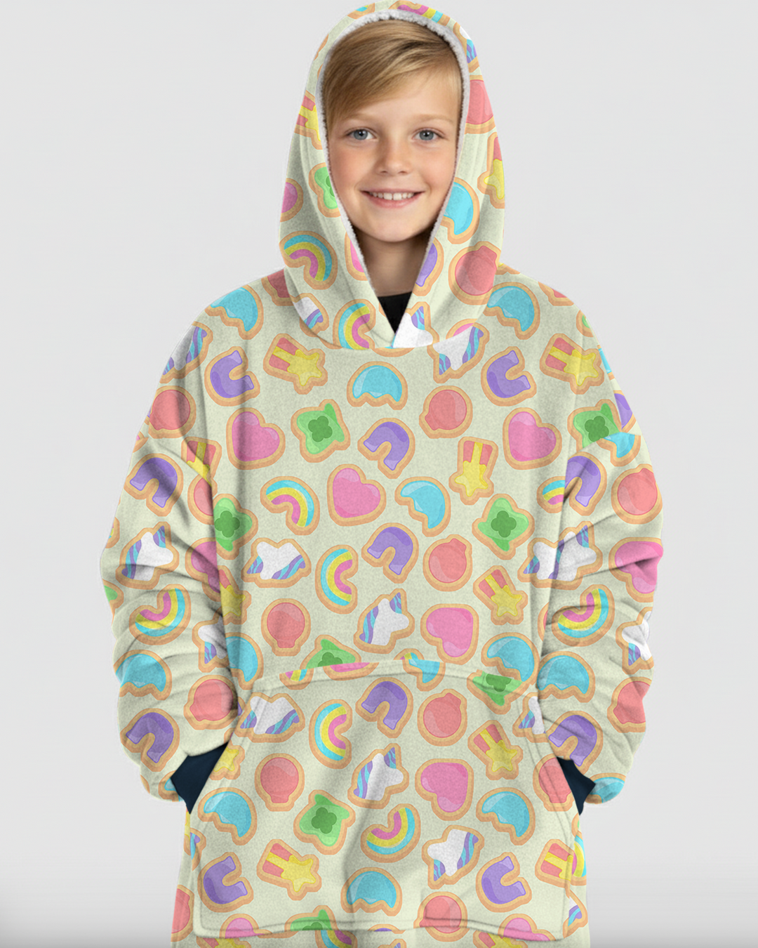 Lucky Marshmallow Cookies Blanket Hoodie