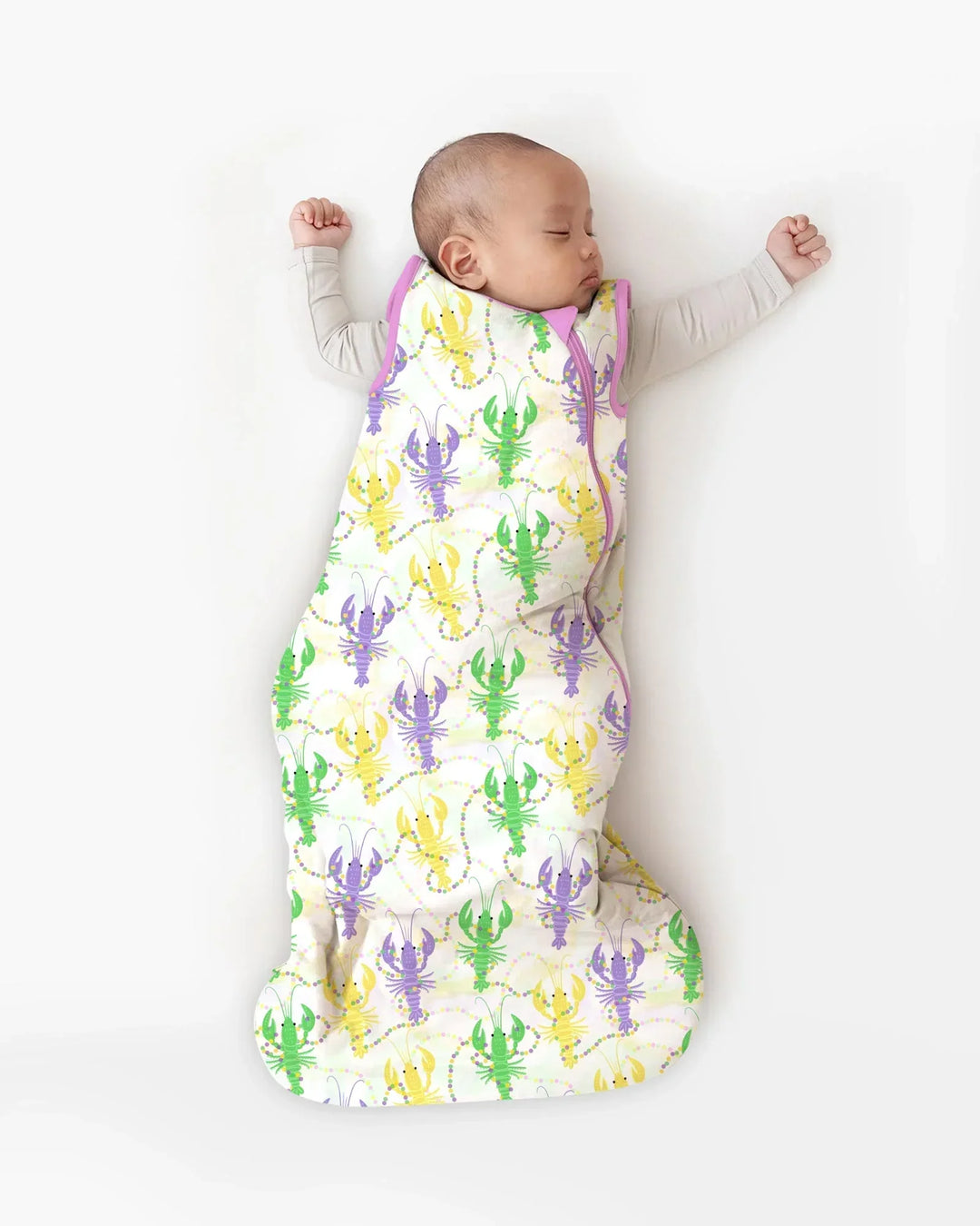 Mardi Gras Crawfish Family Matching Bamboo Sleep Bag