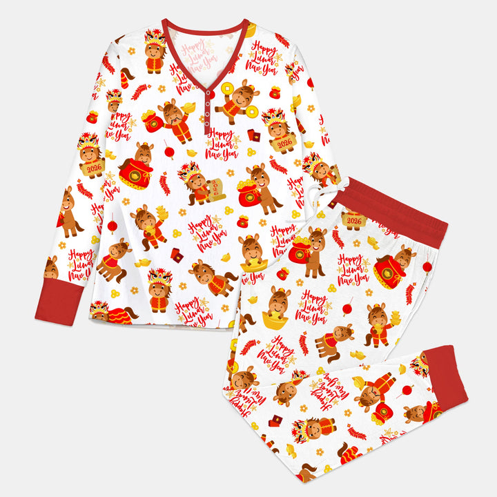 Year of the Horse Women Pajama Set