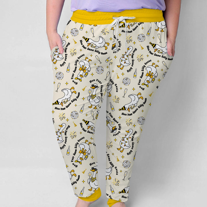 New Year Silly Goose Women Pajama Set