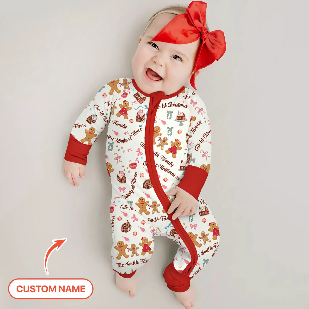 Custom Name Family Gingerbread Convertible Zippy