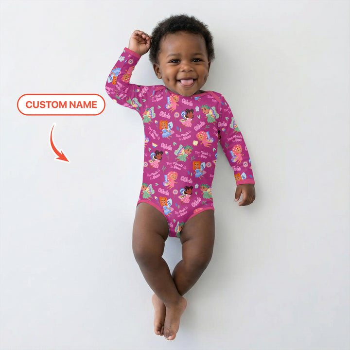 Little Garden Fairy Custom Name Bodysuit