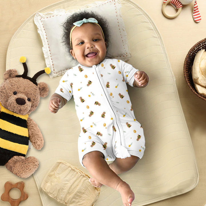 Bumble Teddy Bear Bamboo Shorty Zippy