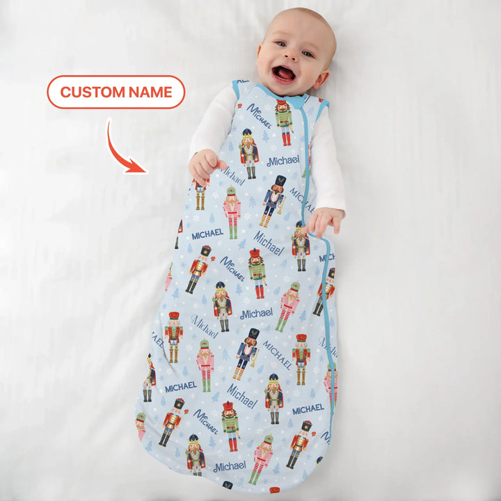 Nutcracker Parade Custom Name Boy Sleep Bag , Nutcracker Parade Custom Name Boy Sleep Bag - XS / 0.5 TOG