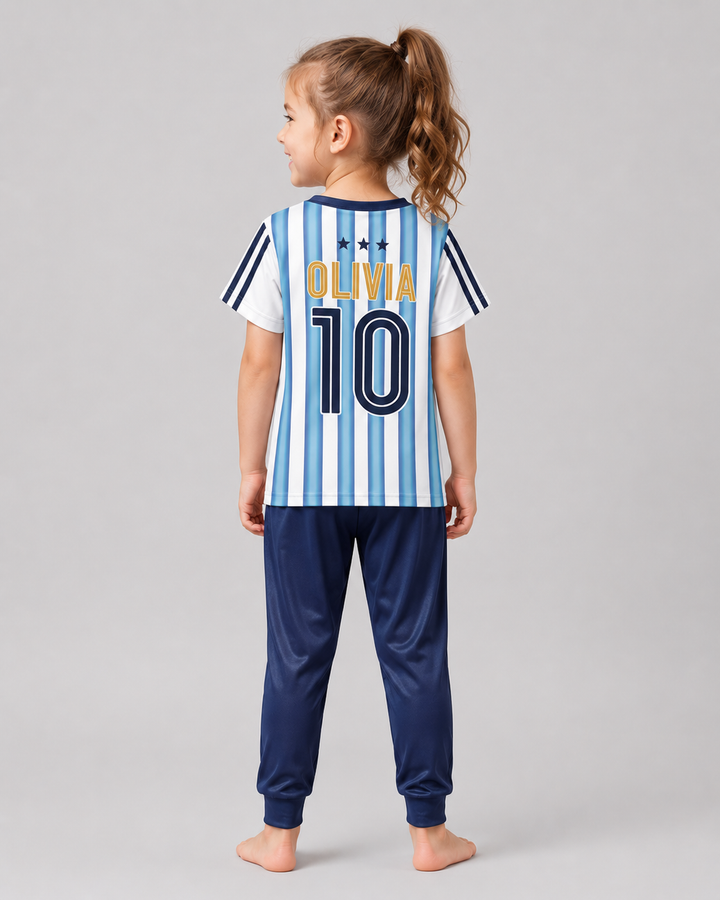 Conjunto de pijama de dos piezas de bambú de manga corta, plantilla personalizada