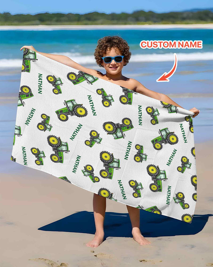 Vorlage personalisiertes Bambus-Strandtuch