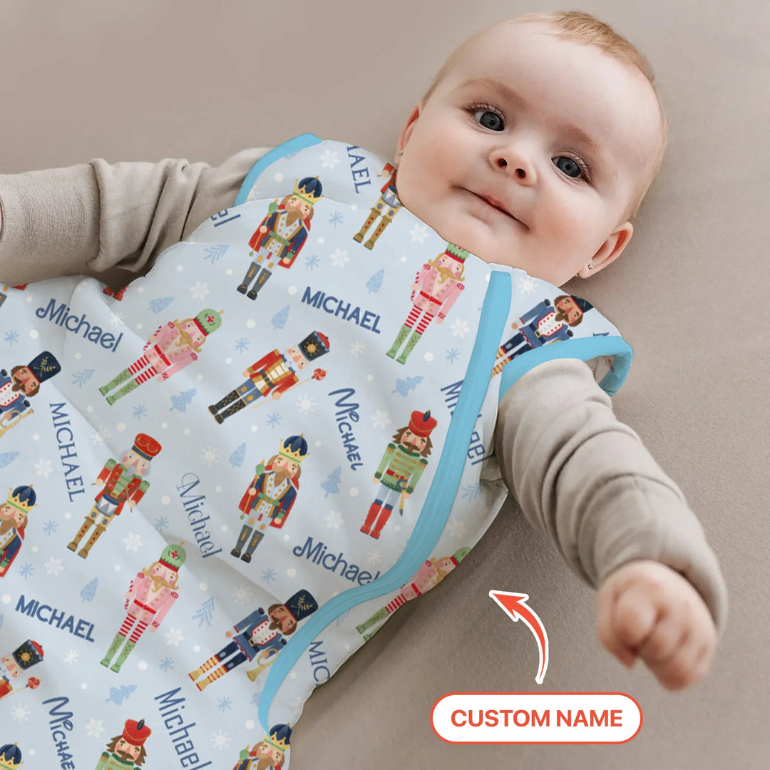 Nutcracker Parade Custom Name Boy Sleep Bag , Nutcracker Parade Custom Name Boy Sleep Bag - XS / 0.5 TOG