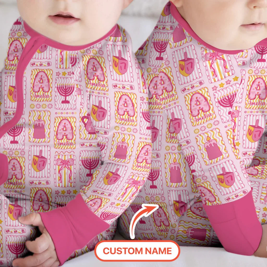 Custom Name Hanukkah Wonderland Convertible Zippy