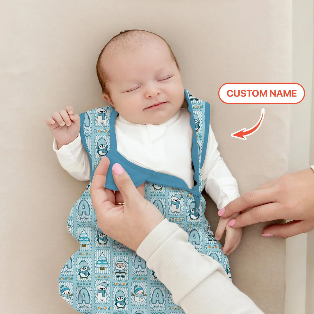 Custom Name Winter Wonderland Sleep Bag
