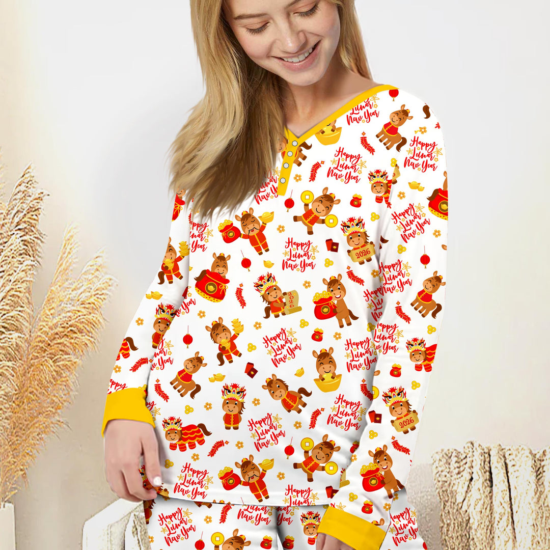Year of the Horse Women Pajama Set
