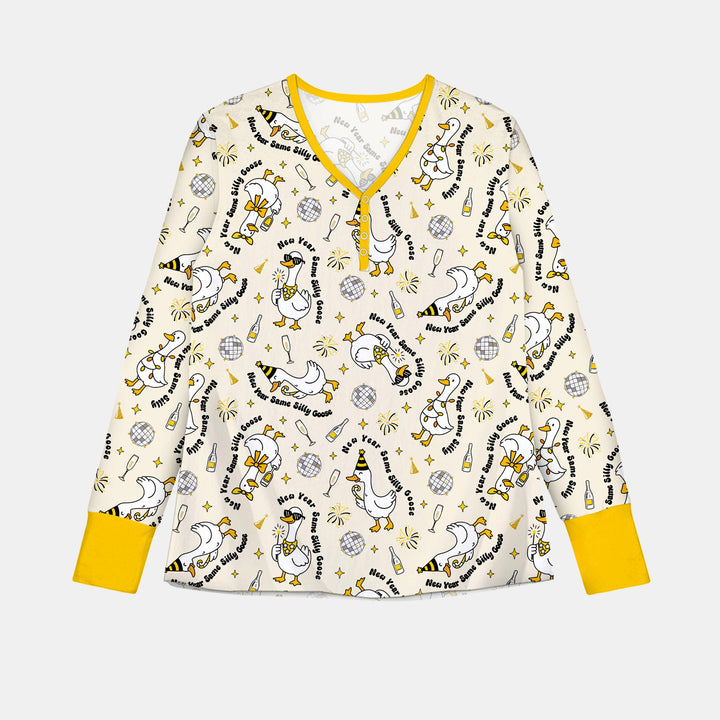 New Year Silly Goose Women Pajama Set