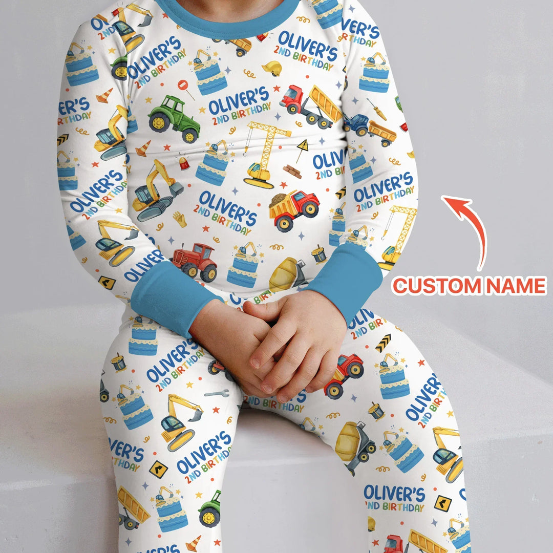 Custom Name Little Builder's Birthday Convertible Zippy