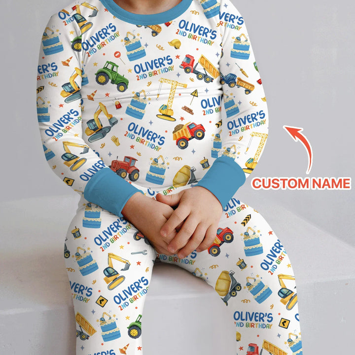 Custom Name Little Builder's Birthday Convertible Zippy