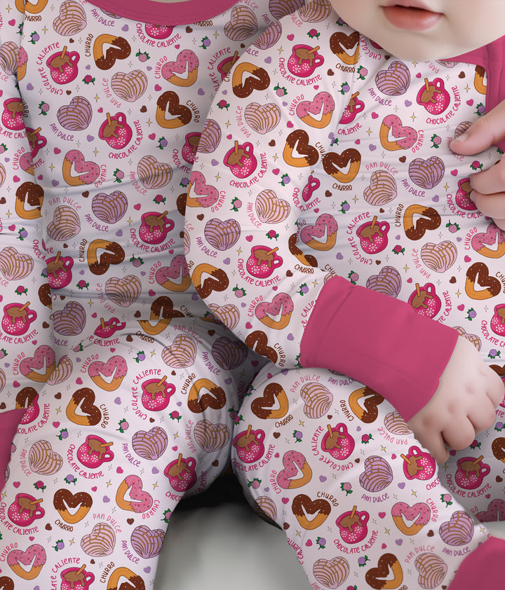 Te quiero un churro Two Piece Long Sleeve Pajama Set