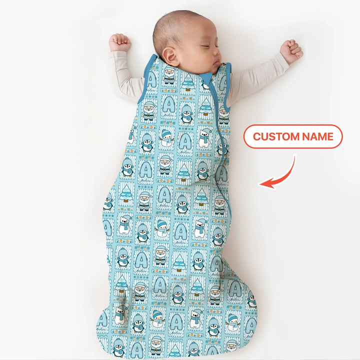 Custom Name Winter Wonderland Sleep Bag