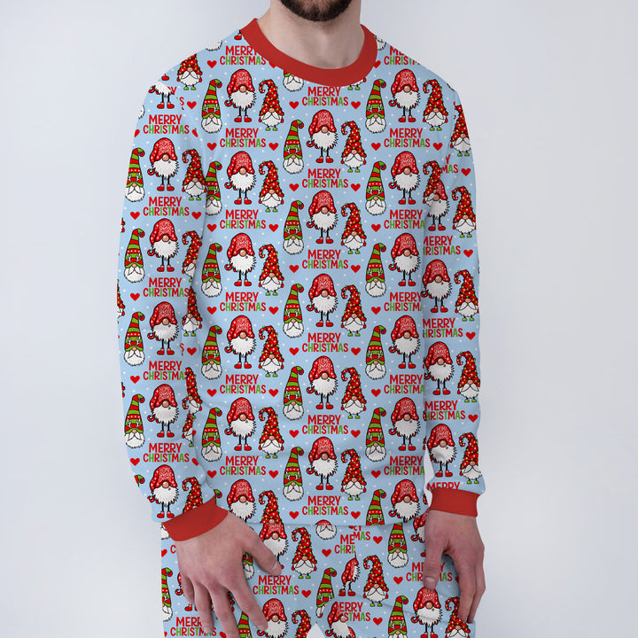 Gnomie Christmas Men's Pajama Set