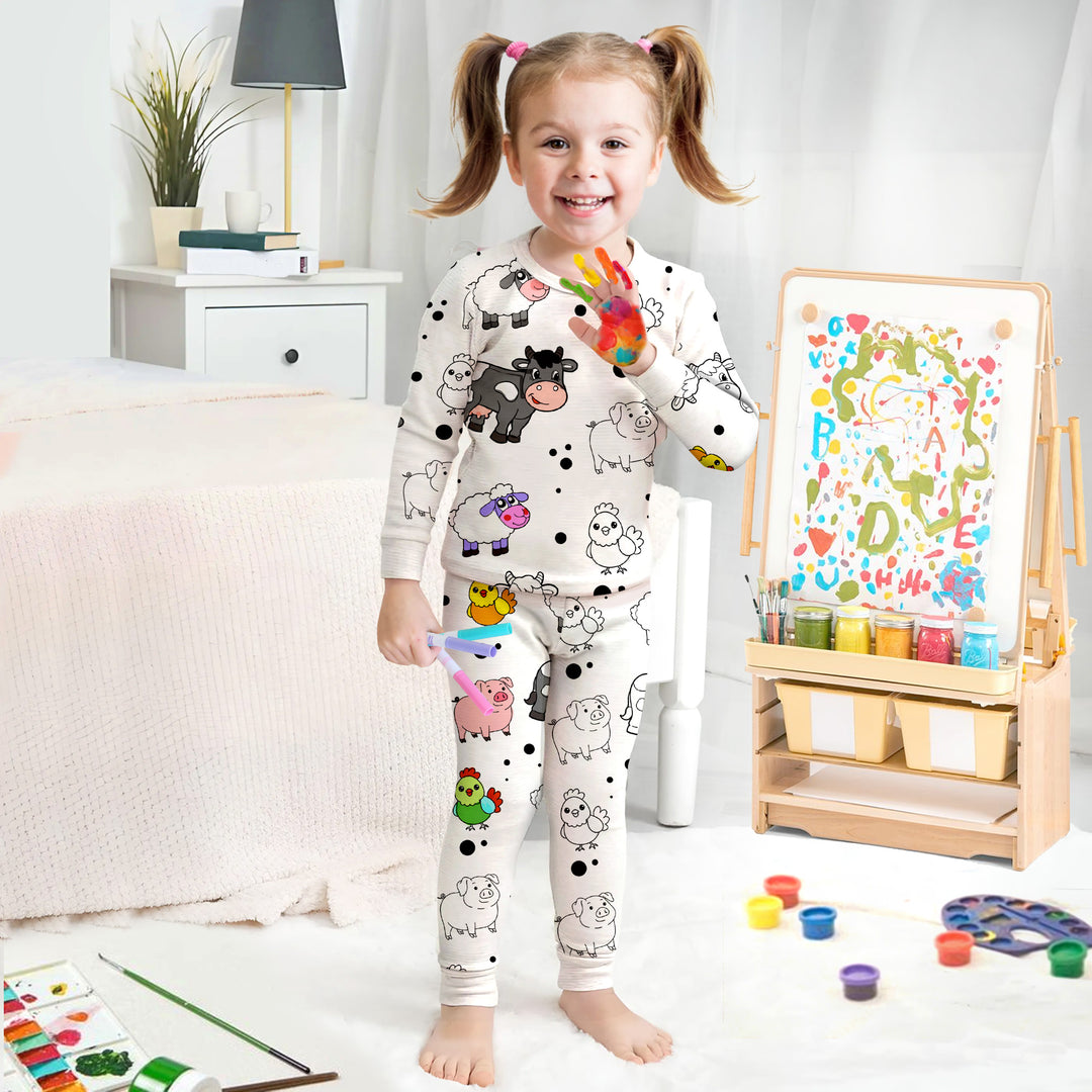 Customizable Farm Theme Bamboo Pajamas