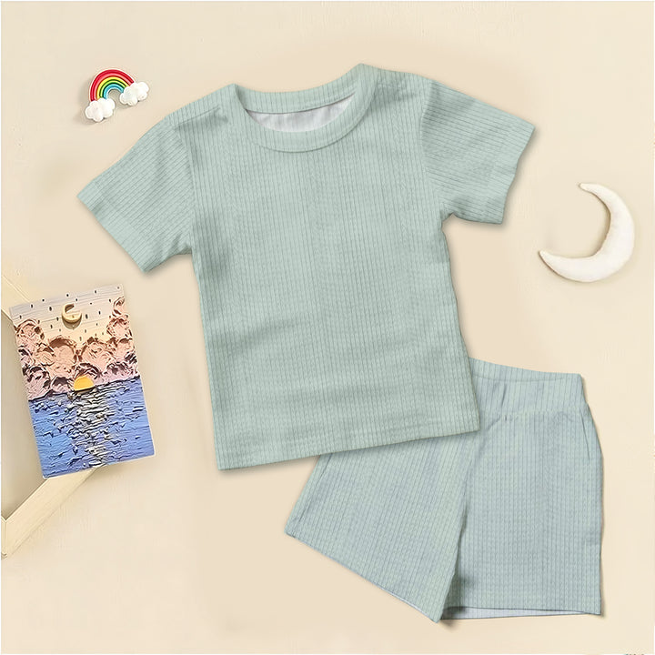 Pastel Green Ribbed Bamboo Baby Clothing – Soft and Soothing