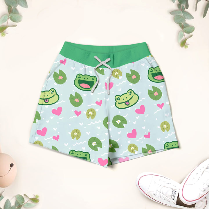 Frog Print Bamboo Outfit for Kids – Fun and Energetic