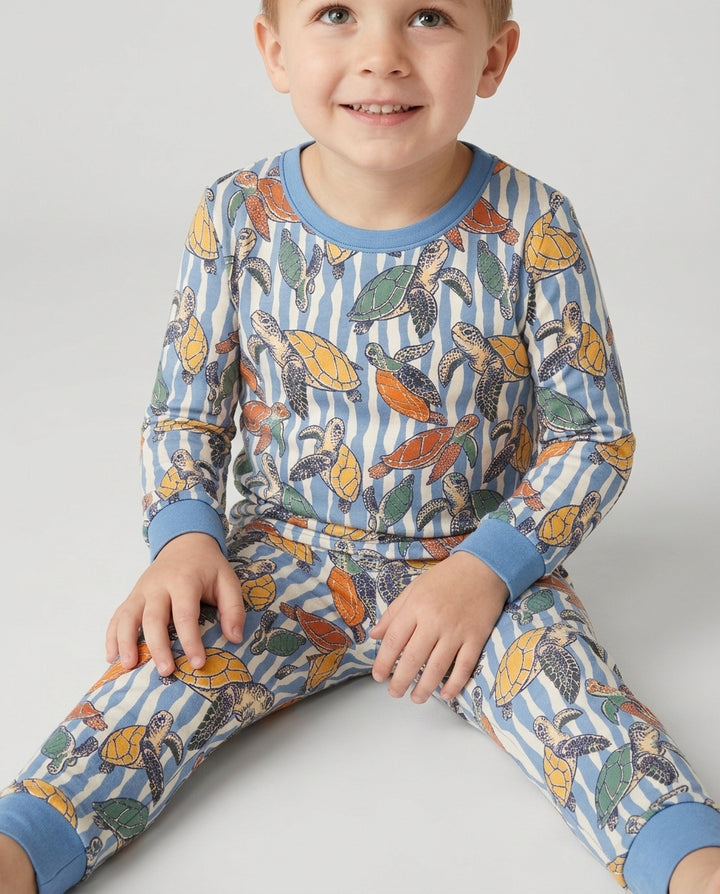 Conjunto de pijama de dos piezas de bambú de manga larga