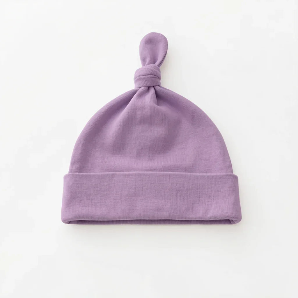 Solid Color Bamboo Knotted Hat
