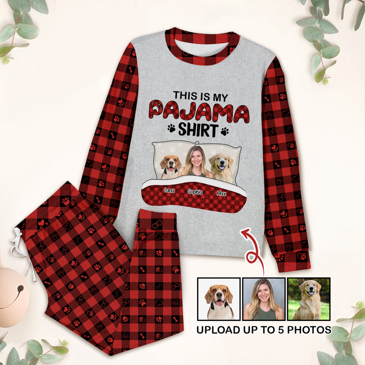Custom Photo "This is My Pajama Shirt" for Women – Cool and Cozy