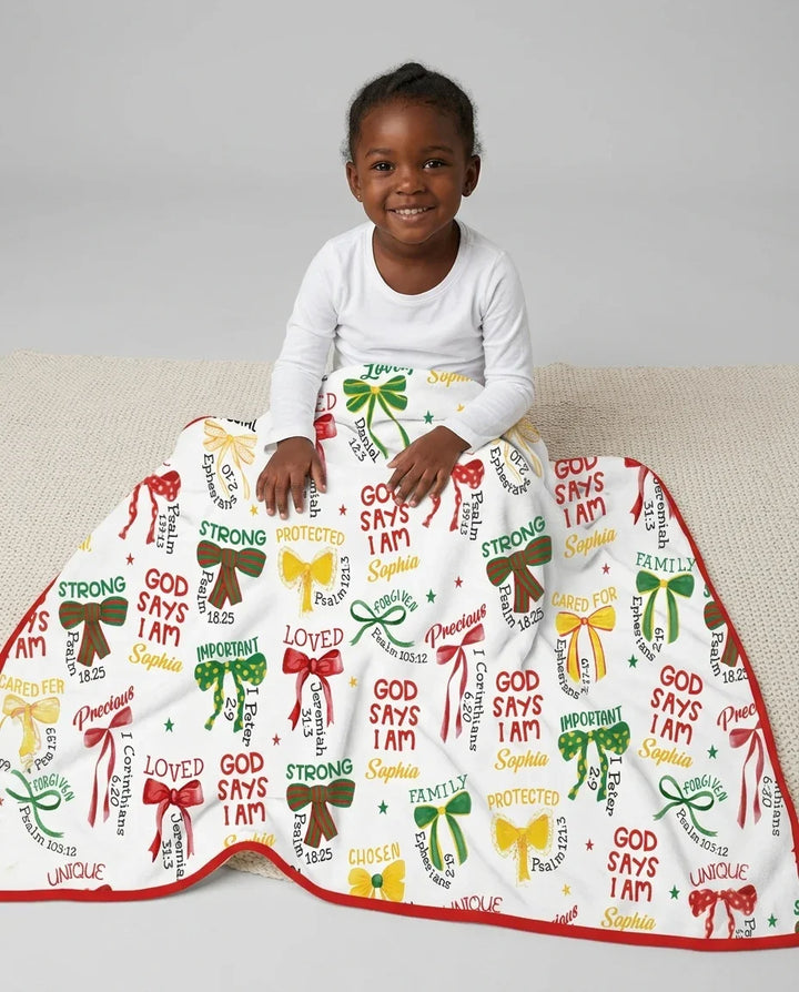 Juneteenth God Says I AM Bamboo Blanket