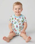 Ocean Breeze, God Says I Am  Bamboo Two Piece Short Sleeve Shorts Pajama Set