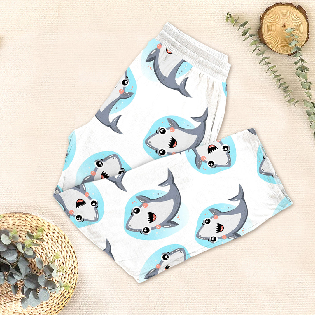 White Dolphin Bamboo Outfit for Kids – Playful and Breezy