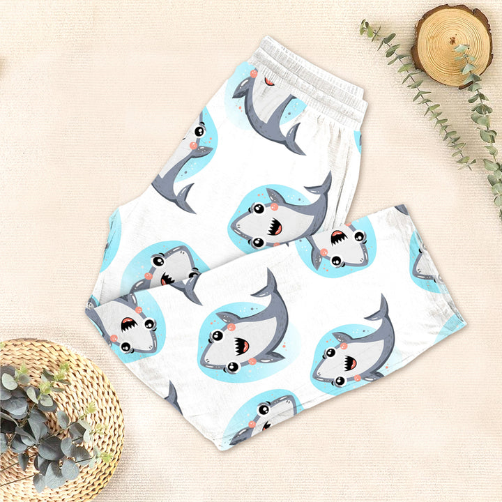 White Dolphin Bamboo Outfit for Kids – Playful and Breezy