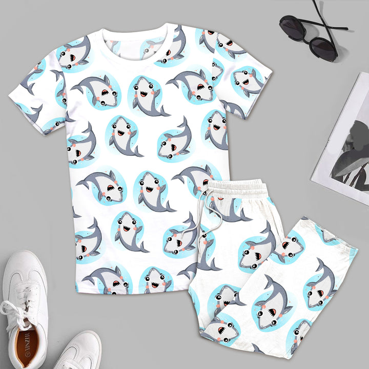 White Dolphin Bamboo Outfit for Men – Cool and Laid-Back