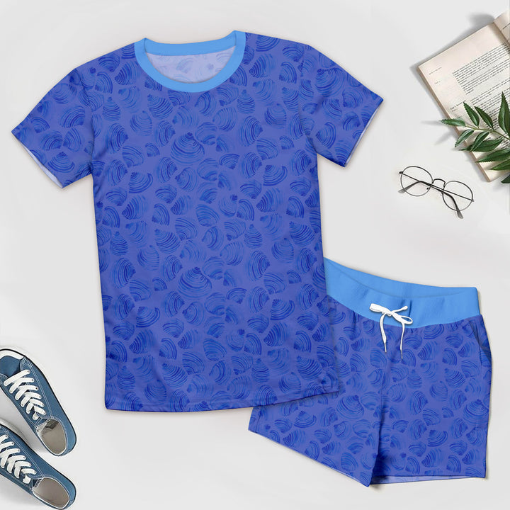 Blue Shell Bamboo Outfit for Men – Relaxed and Ocean-Inspired