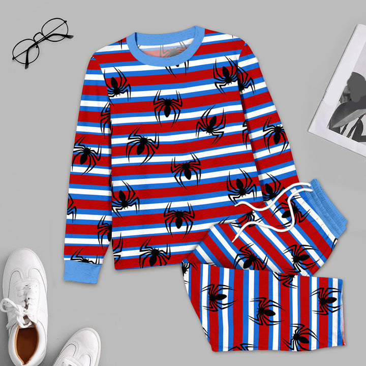 Striped Spider Bamboo Outfit for Men – Playful and Laid-Back