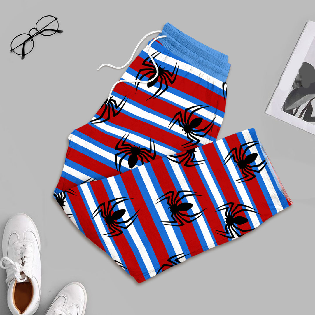 Striped Spider Bamboo Outfit for Men – Playful and Laid-Back