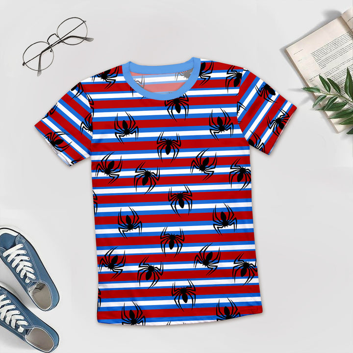Striped Spider Bamboo Outfit for Men – Playful and Laid-Back