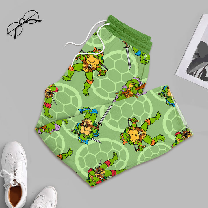 Green Ninja Turtles Bamboo Outfit for Men – Playful and Relaxed
