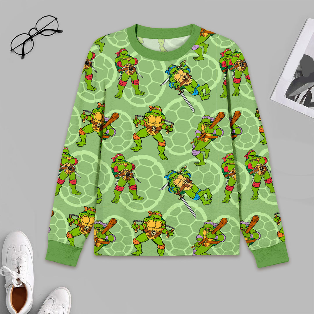 Green Ninja Turtles Bamboo Outfit for Men – Playful and Relaxed