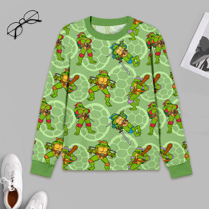 Green Ninja Turtles Bamboo Outfit for Men – Playful and Relaxed
