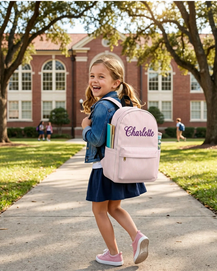 Custom Name Embroidered Backpack
