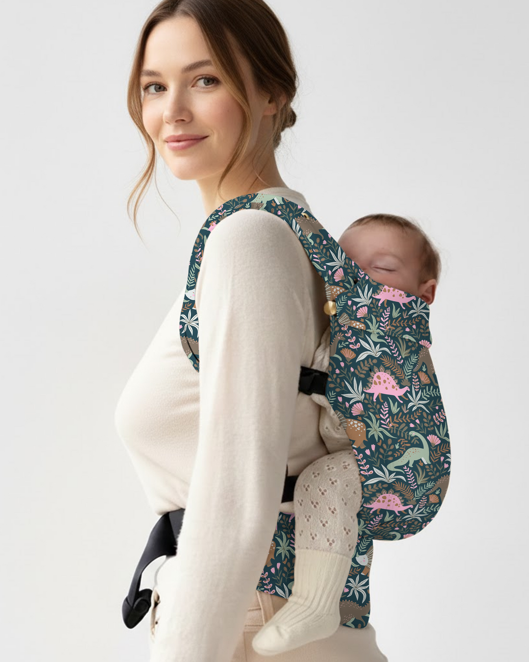 Whimsical Dino Garden Adventure Baby Carrier